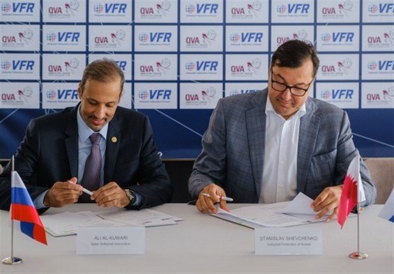 فدراسیون‌های والیبال روسیه و قطر، یادداشت تفاهم امضا کردند