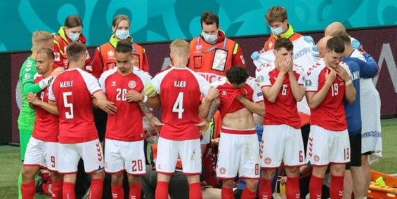 مطبوعات اروپا در حمایت از اریکسن ؛ اوج زیبایی فوتبال با معجزه در زمین +عکس