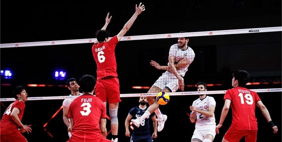 گزارش تصویری| شکست سنگین والیبال ایران مقابل ژاپن