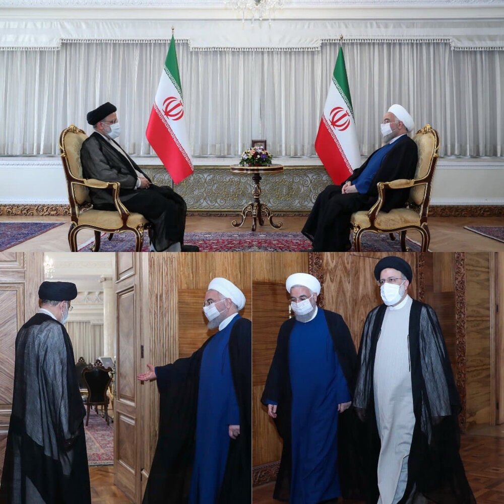 رئیسی به دیدار روحانی رفت /انتقال مسؤولیت با روندی حرفه‌ای، مدنی و اخلاقی +عکس