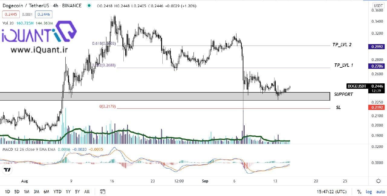 بررسی تکنیکال ارز دیجیتال دوج کوین+عکس بررسی تکنیکال ارز دیجیتال دوج کوین+عکس