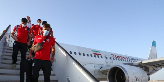 تیم ملی فوتبال وارد دبی شد