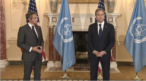 گفت‌وگوی گروسی و وزیر خارجه آمریکا درباره ایران