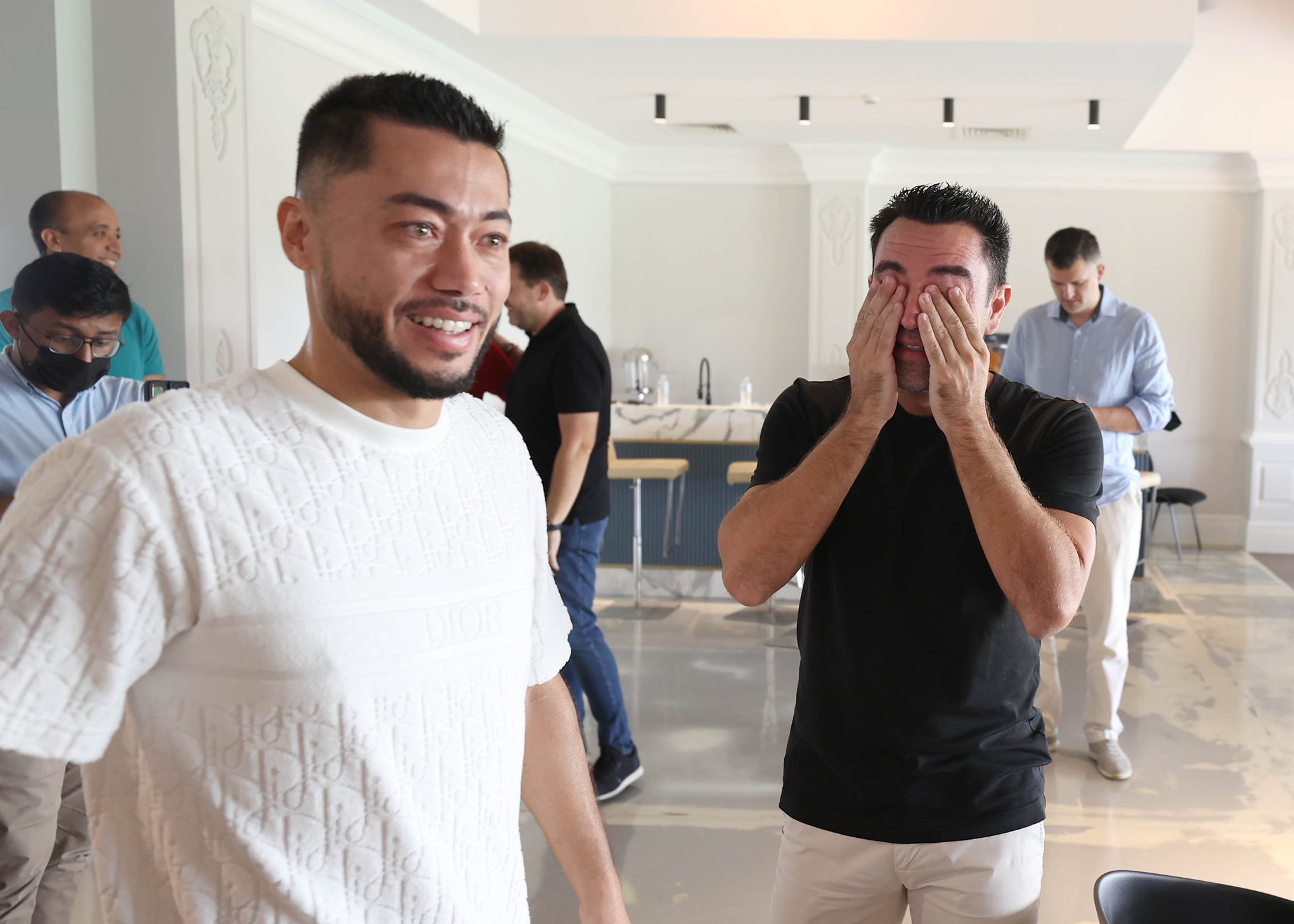 اشک‌های ژاوی در مراسم خداحافظی از السد +عکس