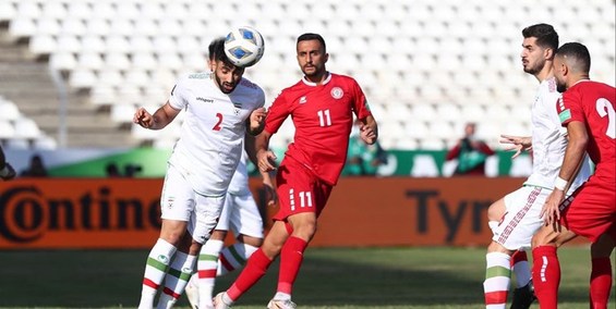 حاشیه بازی لبنان و ایران| درگیری بازیکنان حریف با آزمون و گریه بازیکنان لبنان