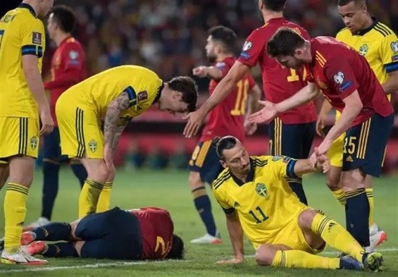 شیطنت زلاتان، او را از بازی بعدی تیم ملی سوئد محروم کرد + عکس