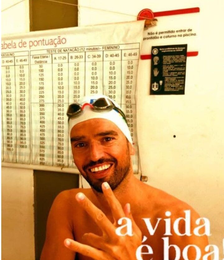 مدافع اسبق استقلال قهرمان شنا شد+عکس