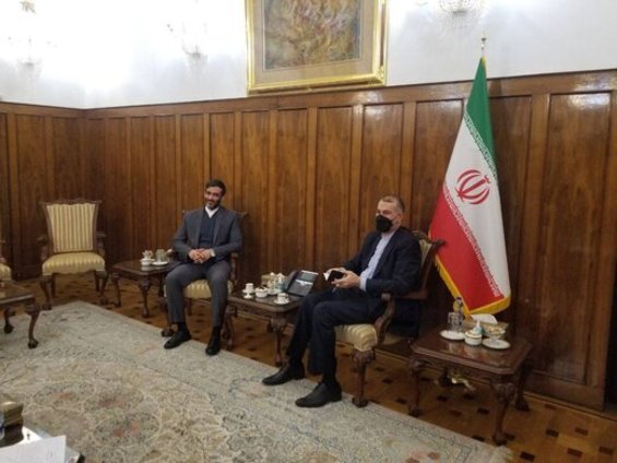 امیرعبداللهیان در دیدار با محمد: درپی تقویت بخش‌های اقتصادی وزارت خارجه هستیم