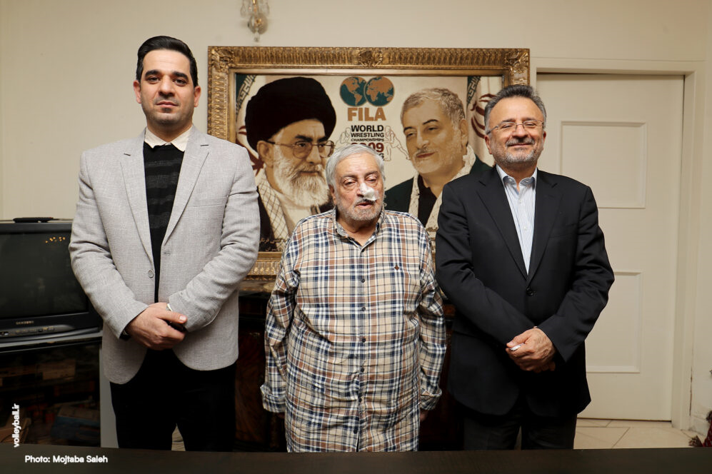 عیادت رئیس فدراسیون والیبال از یزدانی خرم+عکس عیادت رئیس فدراسیون والیبال از یزدانی خرم+عکس