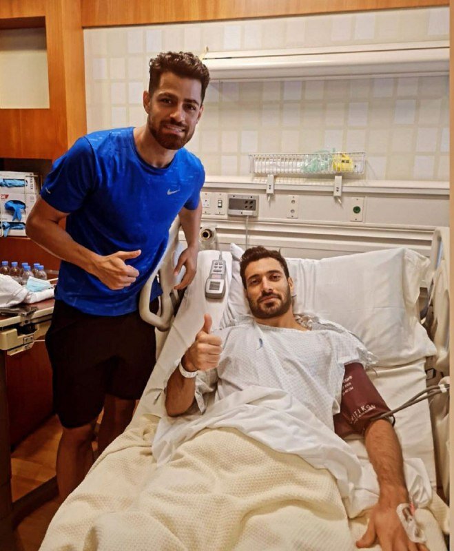 عیادت مرتضی پورعلی گنجی از شجاع خلیل&zwnj;زاده/عکس