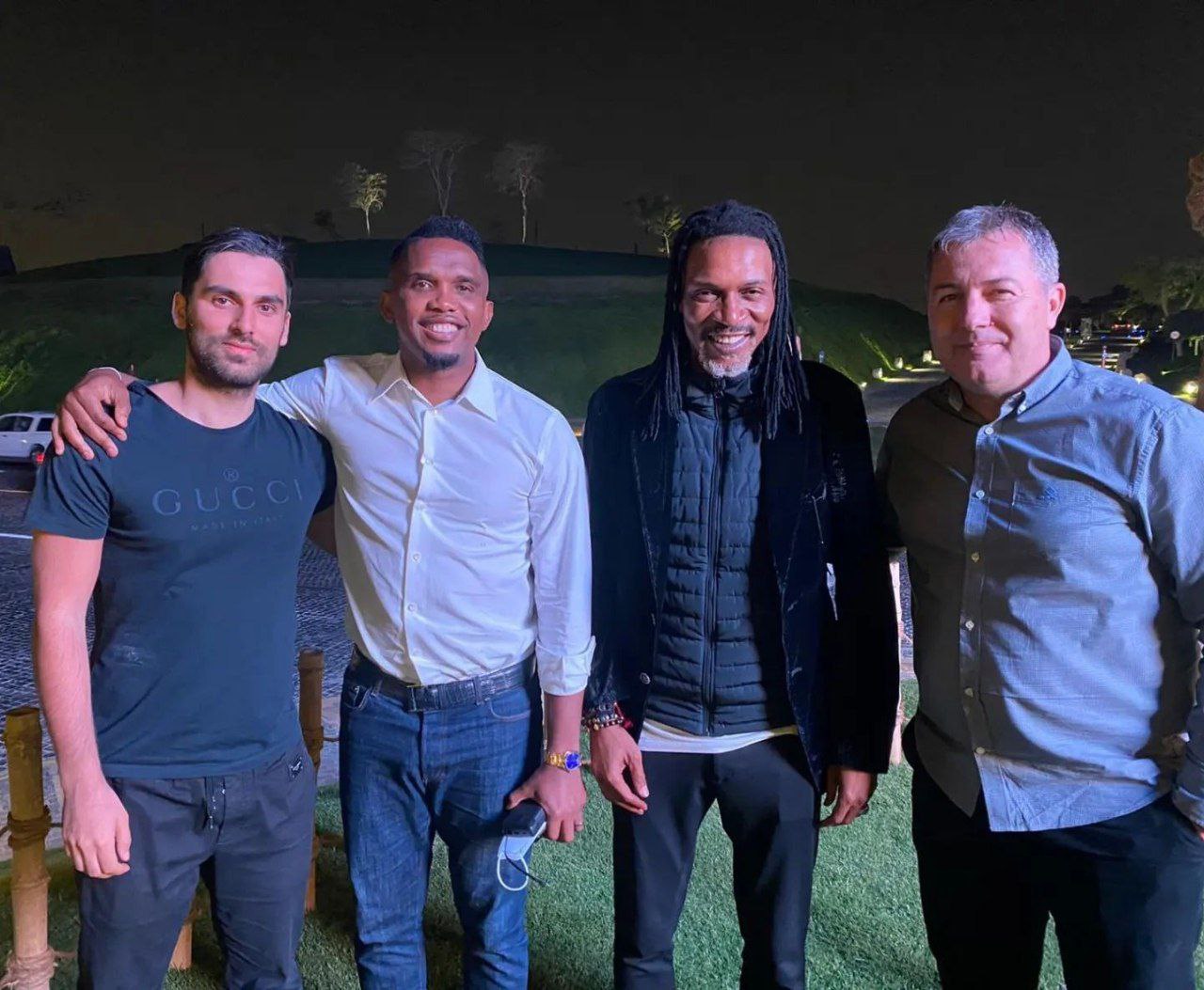 دیدار اسکوچیچ با ستاره اسبق بارسلونا/عکس