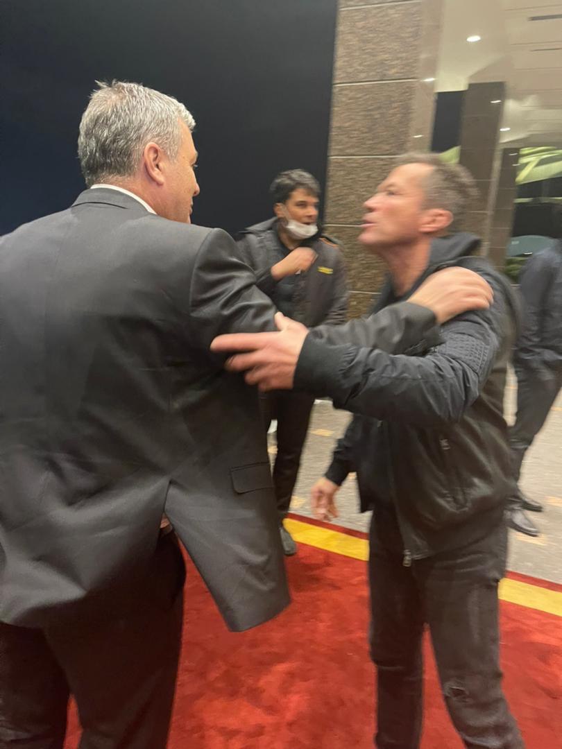 دیدار اسکوچیچ با اسطوره فوتبال آلمان/عکس