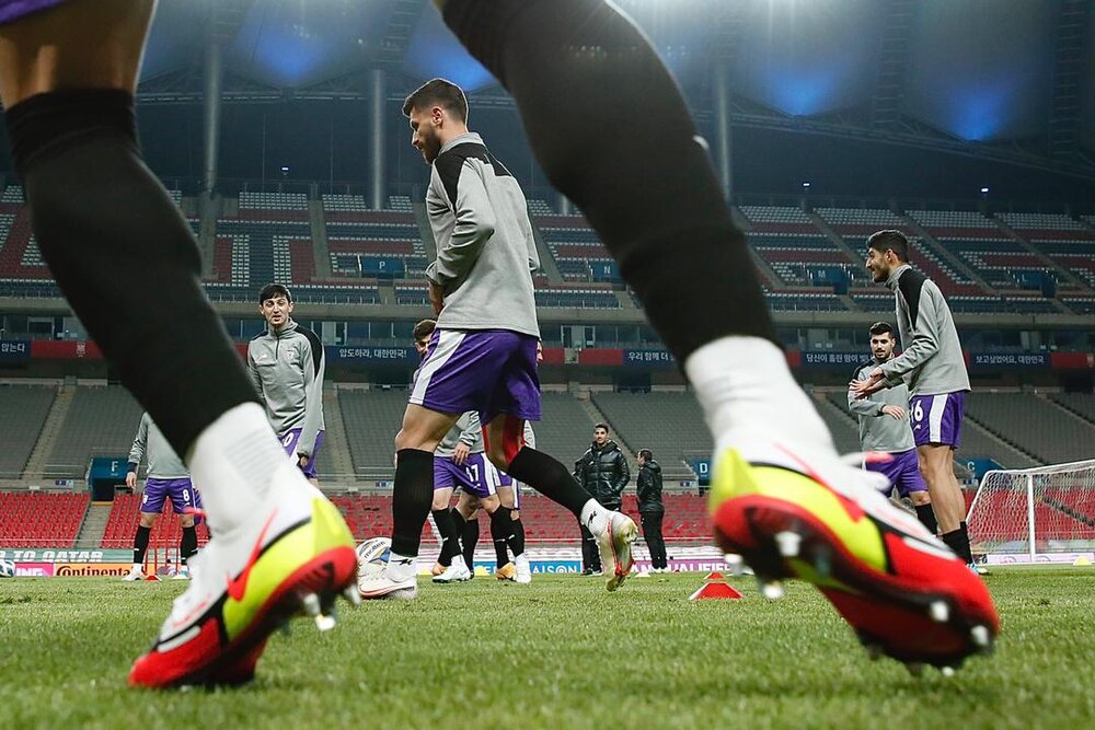 آخرین تمرین تیم ملی قبل از بازی با کره&zwnj;جنوبی/عکس