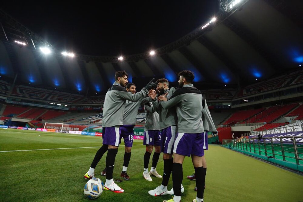 آخرین تمرین تیم ملی قبل از بازی با کره&zwnj;جنوبی/عکس