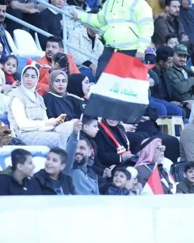 عکس|تصاویری از حضور زنان در ورزشگاه‌های عراق