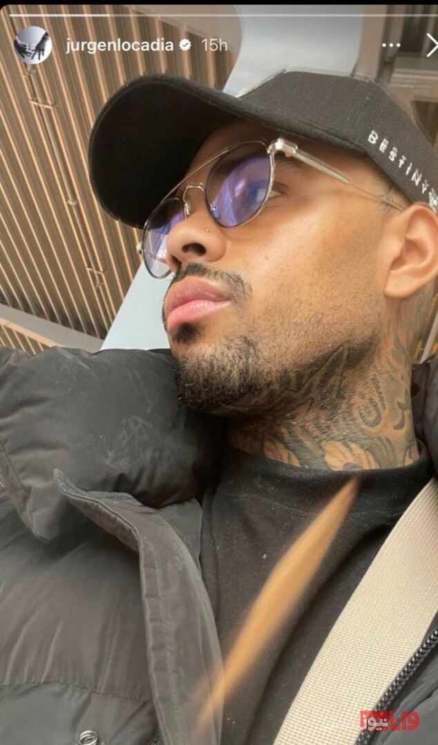 خالکوبی فارسی روی گردن لوکادیا+عکس