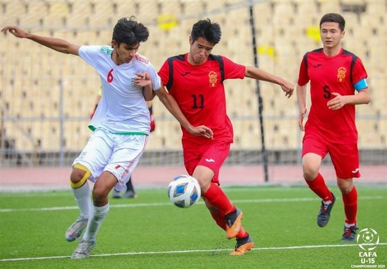 پیروزی تیم فوتبال نوجوانان ایران مقابل افغانستان