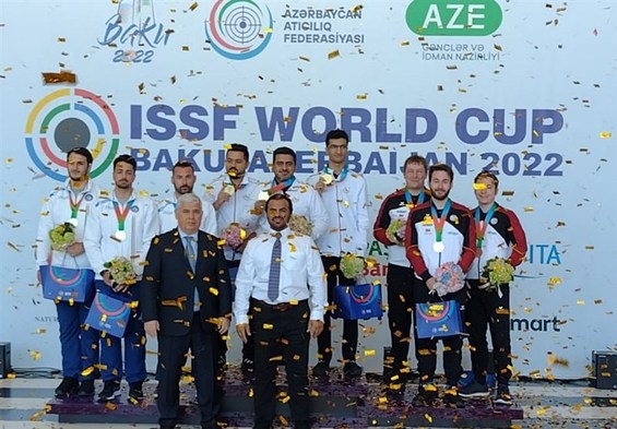 جام جهانی تیراندازی| تیم تپانچه مردان ایران قهرمان شد