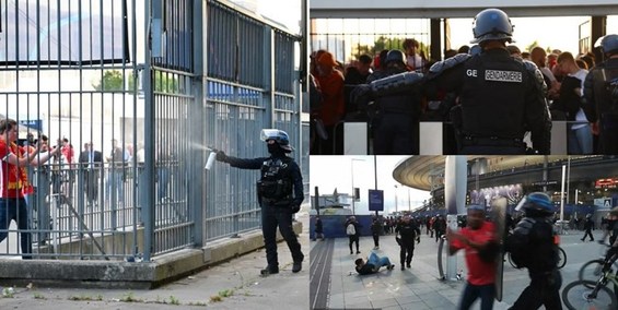از گاز اشک آور تا حملات پلیس به تماشاگران در پاریس صحنه های آخرالزمانی در جامعه «نایس» و متمدن اروپایی!