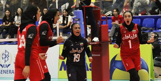 والیبال جوانان دختر آسیا| پیروزی با اقتدار ملی‌پوشان ایران مقابل قزاقستان