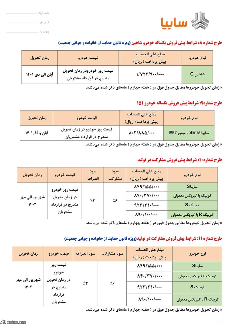 جشنواره فروش محصولات گروه خودروسازی سایپا به مناسبت عید غدیر خم