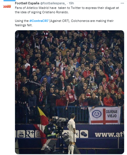 اوج نفرت از رونالدو؛ اینجا جایی نداری کریستیانو!/عکس