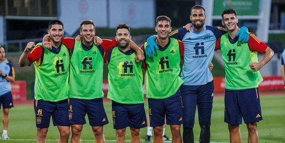 ابداع جالب در تمرینات تیم ملی اسپانیا