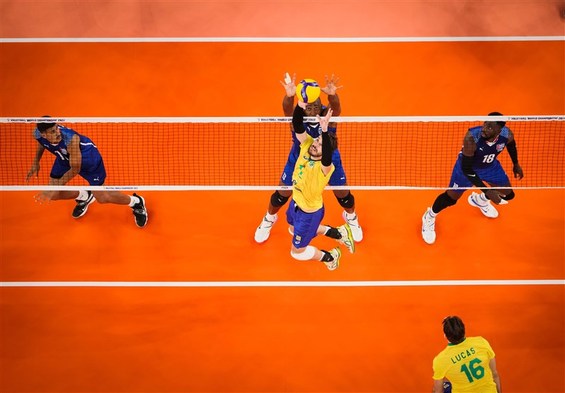 والیبال قهرمانی جهان| پیروزی برزیل در بازی افتتاحیه