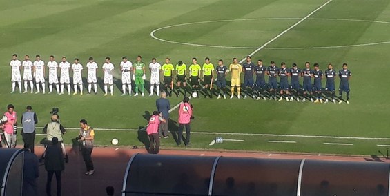 حواشی بازی هوادار و ملوان| حضور بازیکن سابق پرسپولیس و بازیگر سینما در ورزشگاه +عکس