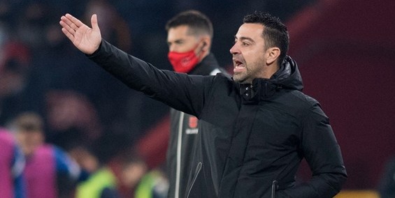 ژاوی با سیستم هجومی در ال کلاسیکو+عکس