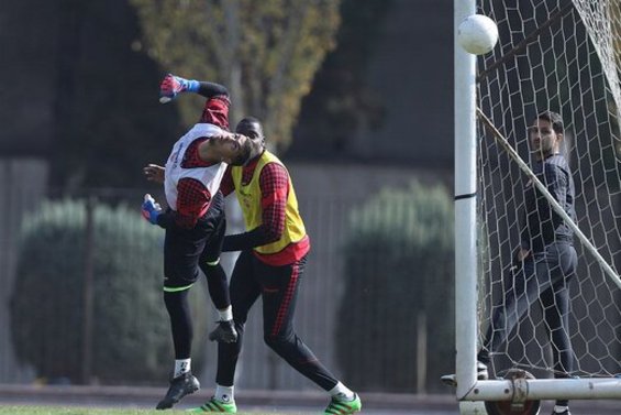 چهره‌های ناشناخته در تمرین پرسپولیس+عکس