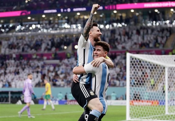 گزارش تصویری بازی آرژانتین و استرالیا