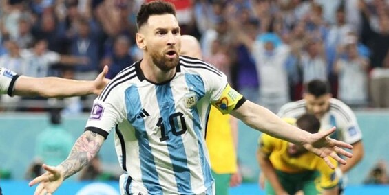 تبریک دشمن سنتی به مسی در جام جهانی