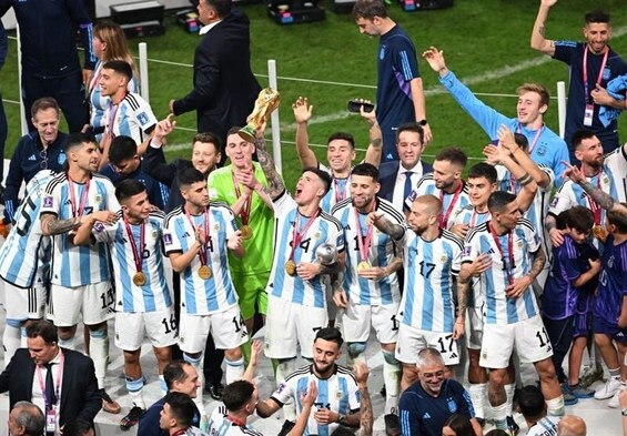 واکنش بازیکنان آرژانتین به قهرمانی در جام جهانی ۲۰۲۲