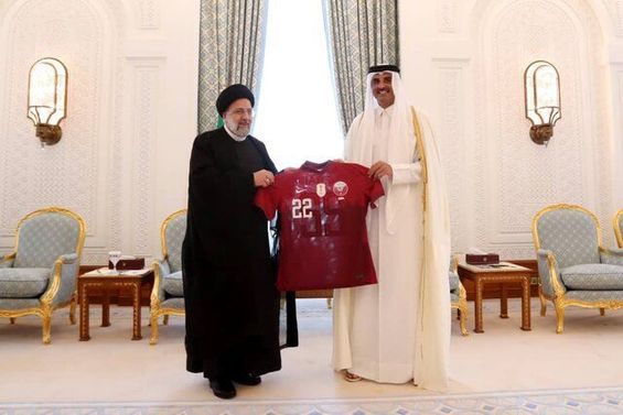 تماس فوتبالی و سیاسی رئیسی با امیر قطر