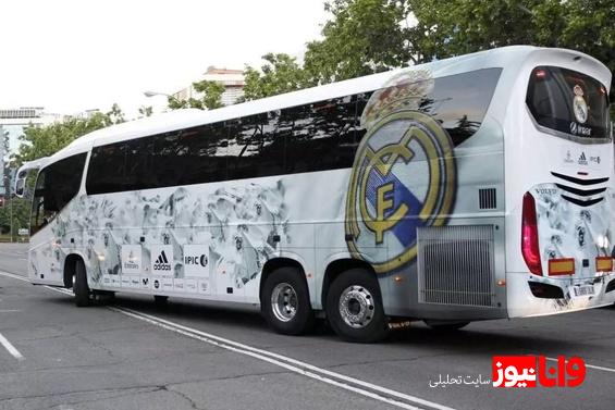 از اتوبوس  رئال مادرید دزدی شد!+عکس