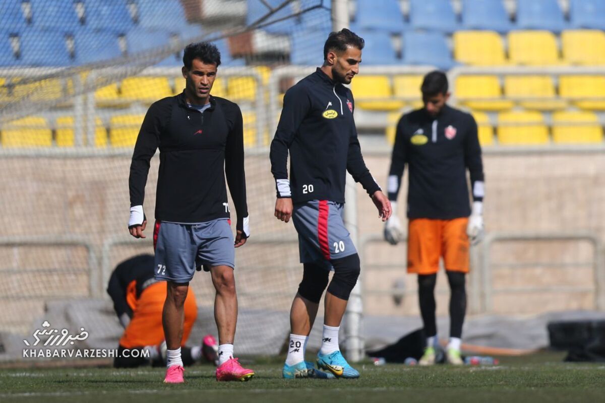 تمرین یک ساعته پرسپولیس با اضافه شدن مربی جدید