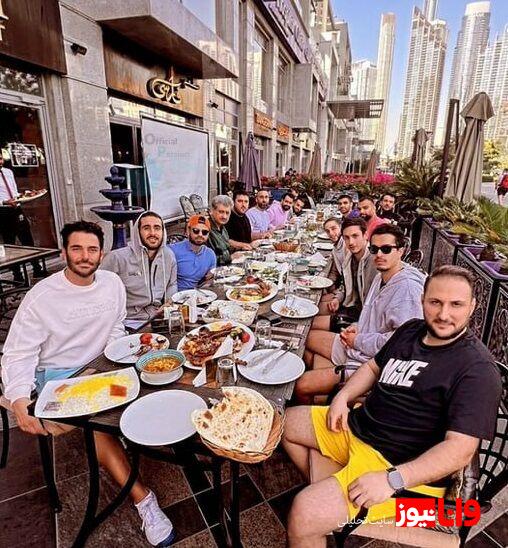 دورهمی محمدرضا گلزار و بازیکنان تیم ملی در دبی!+عکس