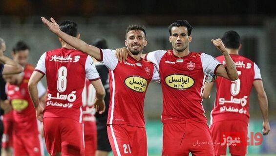 مهاجم پرسپولیس روی دست بیرانوند بلند شد