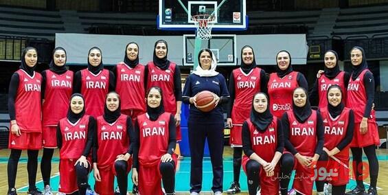 بسکتبال بانوان ایران در 2 دیدار اردن را شکست داد
