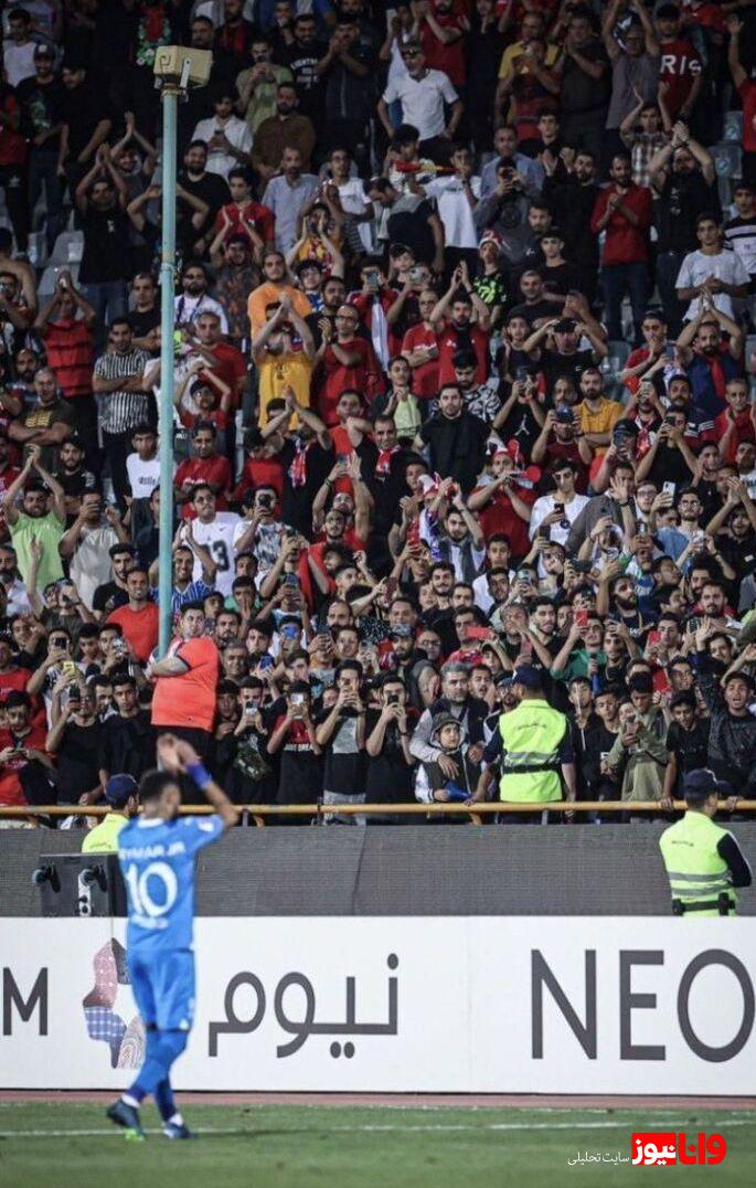 تصویری زیبا از تشکر نیمار از هواداران نساجی تصویری زیبا از تشکر نیمار از هواداران نساجی