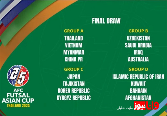 قرعه‌کشی جام ملت‌های فوتسال آسیا| همگروهی شاگردان شمسایی با تیم‌های ۲ مربی ایرانی