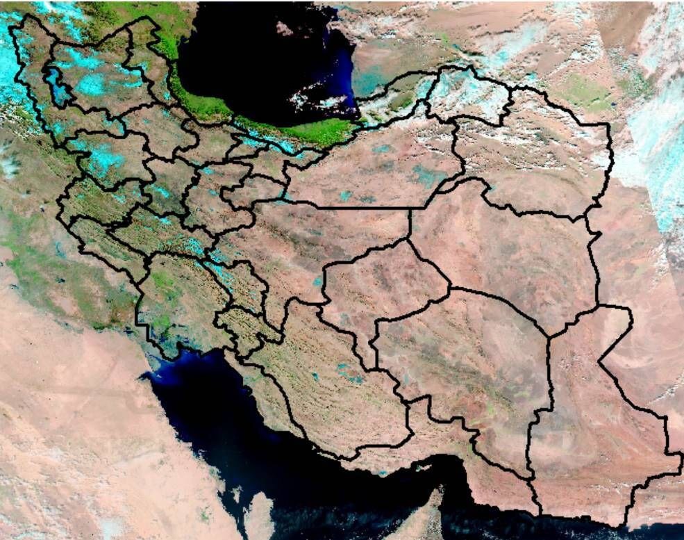 بارش برف از دید ماهواره‌های سازمان فضایی/ عکس