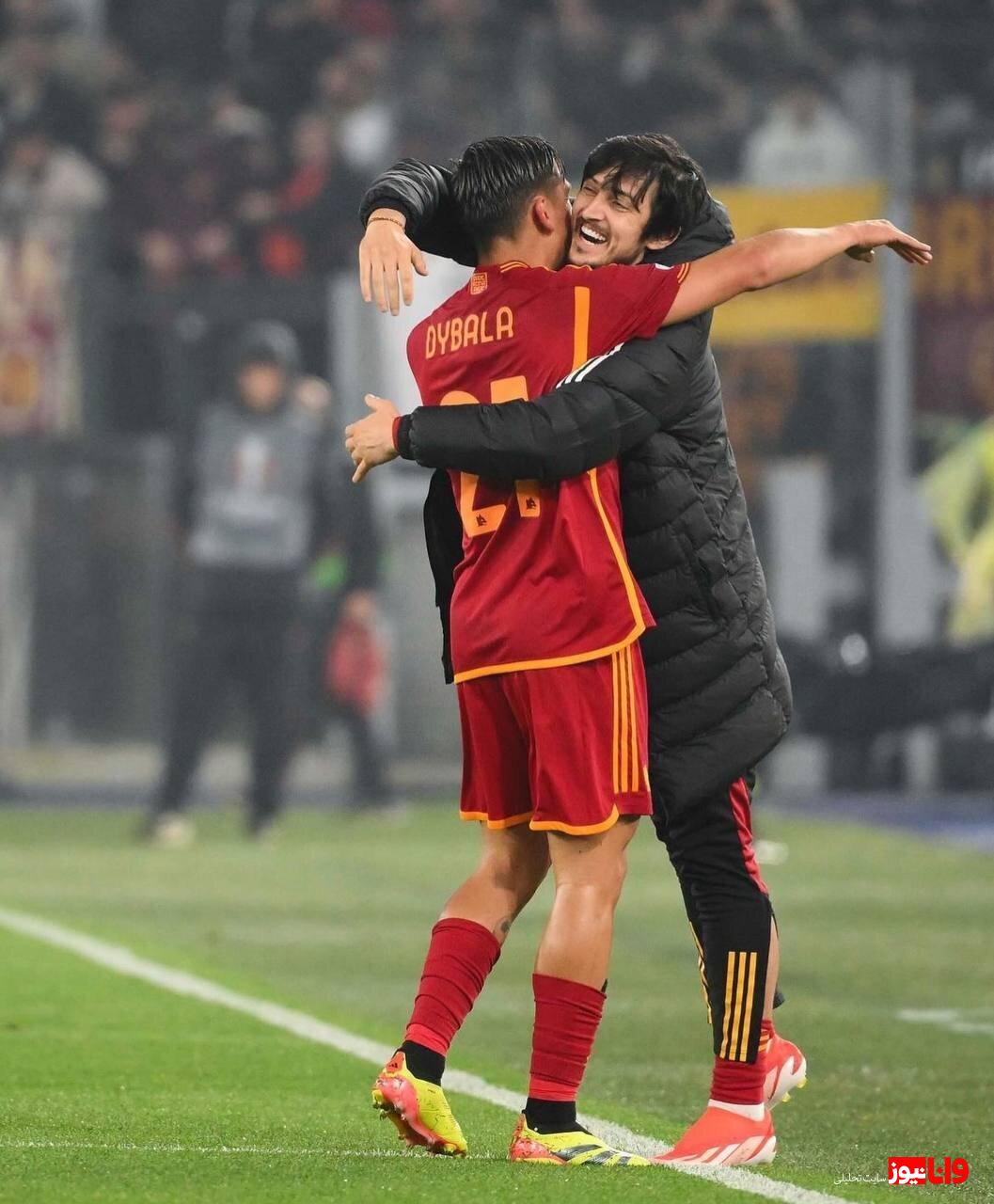 شادی گل دیبالا در آغوش سردار آزمون+عکس