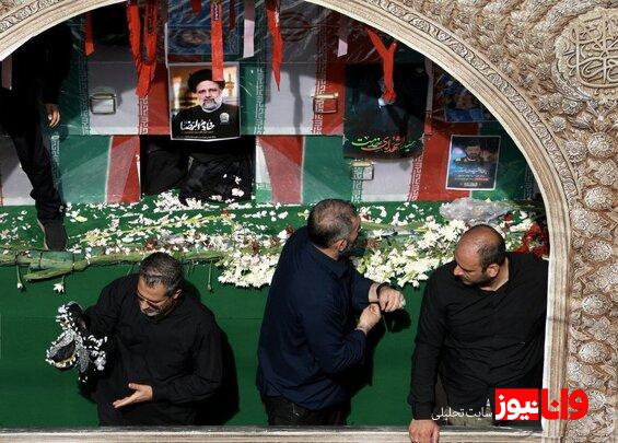 اولین تصویر از محل دفن رئیس جمهور شهید در حرم رضوی