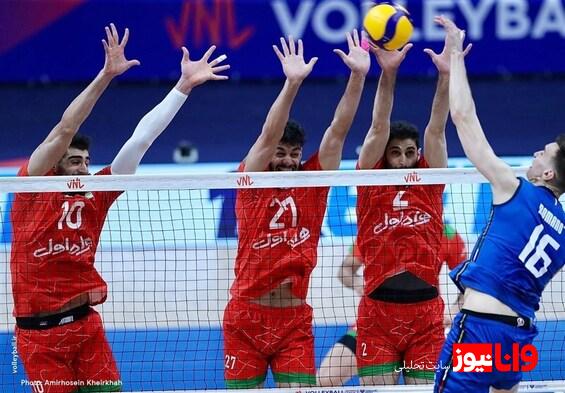 شکست سریع و سنگین تیم ملی والیبال ایران مقابل ایتالیا