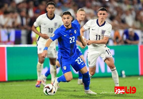 چرین؛ بهترین بازیکن دیدار انگلیس - اسلوونی