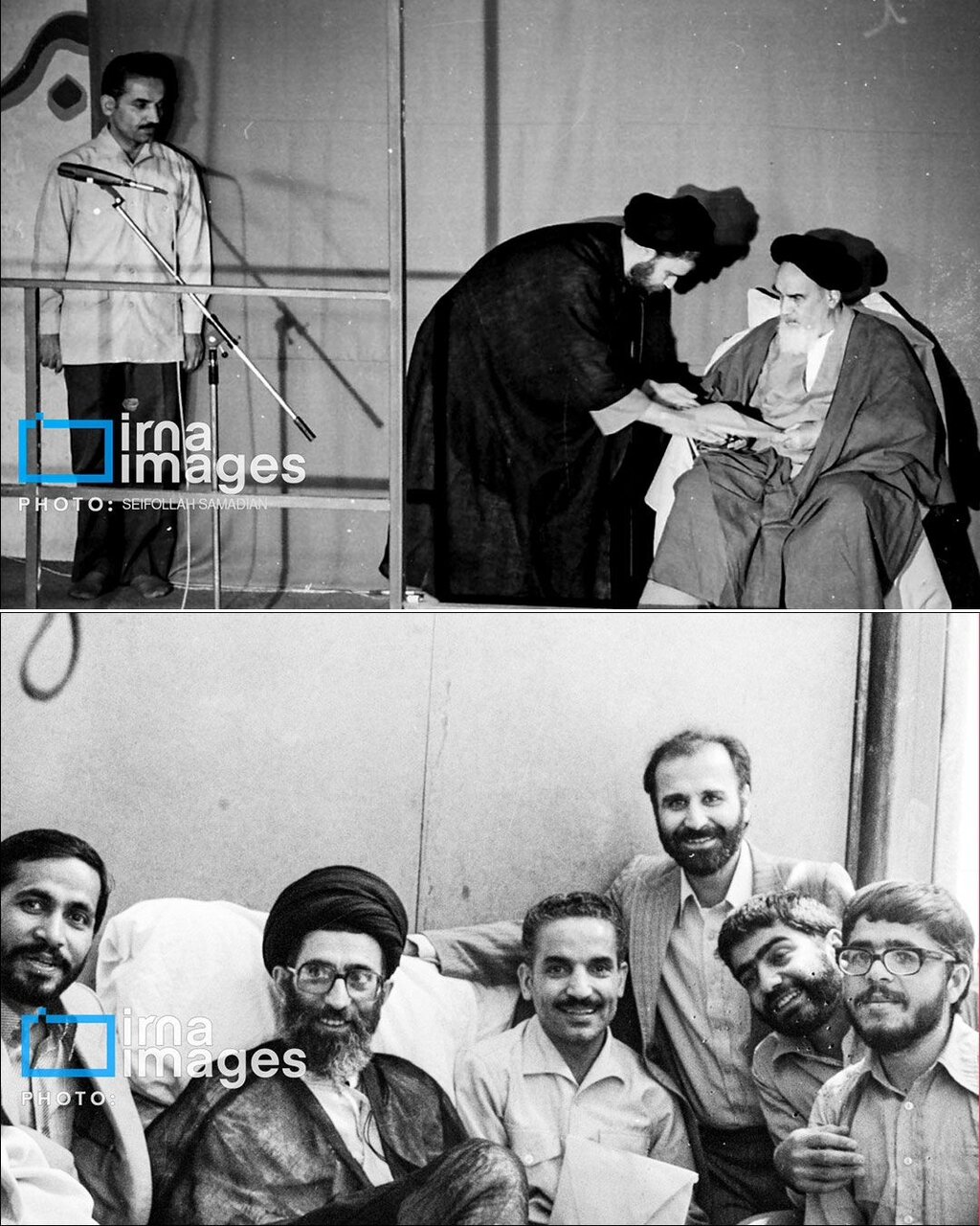 تصاویر خاص از روزگار جوانی رهبر انقلاب و آیت الله هاشمی /احمدی نژاد همه را دلخور کرد /ابراز ارادت روحانی