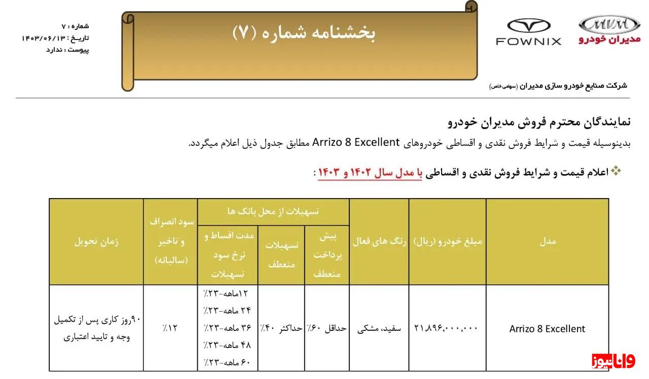جزئیات فروش فونیکس آریزو ۸ اعلام شد