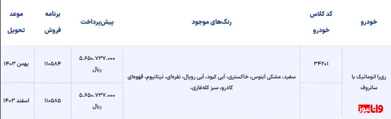 فرصت طلایی ایران خودرو برای مادران/ فروش ویژه ری را با نصف قیمت + جزئیات فرصت طلایی ایران خودرو برای مادران/ فروش ویژه ری را با نصف قیمت + جزئیات